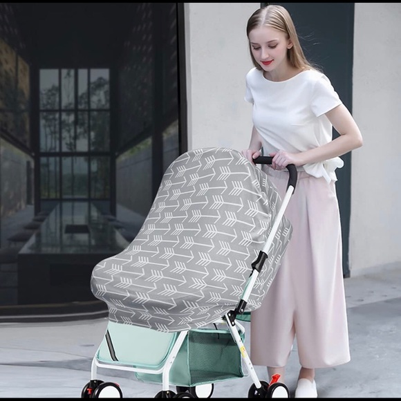 3 Multipurpose Infant Car Seat Covers / Breastfeeding Covers / Stroller Covers - Picture 5 of 5